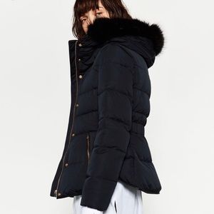 Zara Basic Puffer Jacket